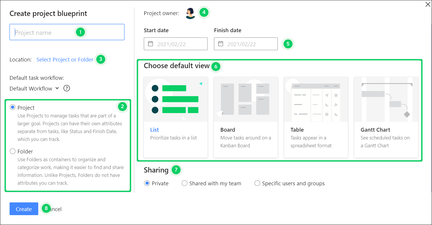 Creating a Folder or Project Blueprint Wrike Help Center
