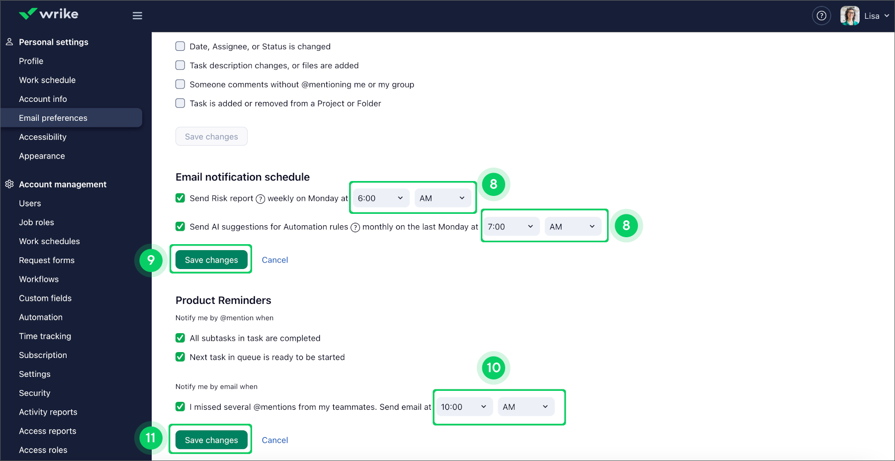 Email Notifications – Wrike Help Center