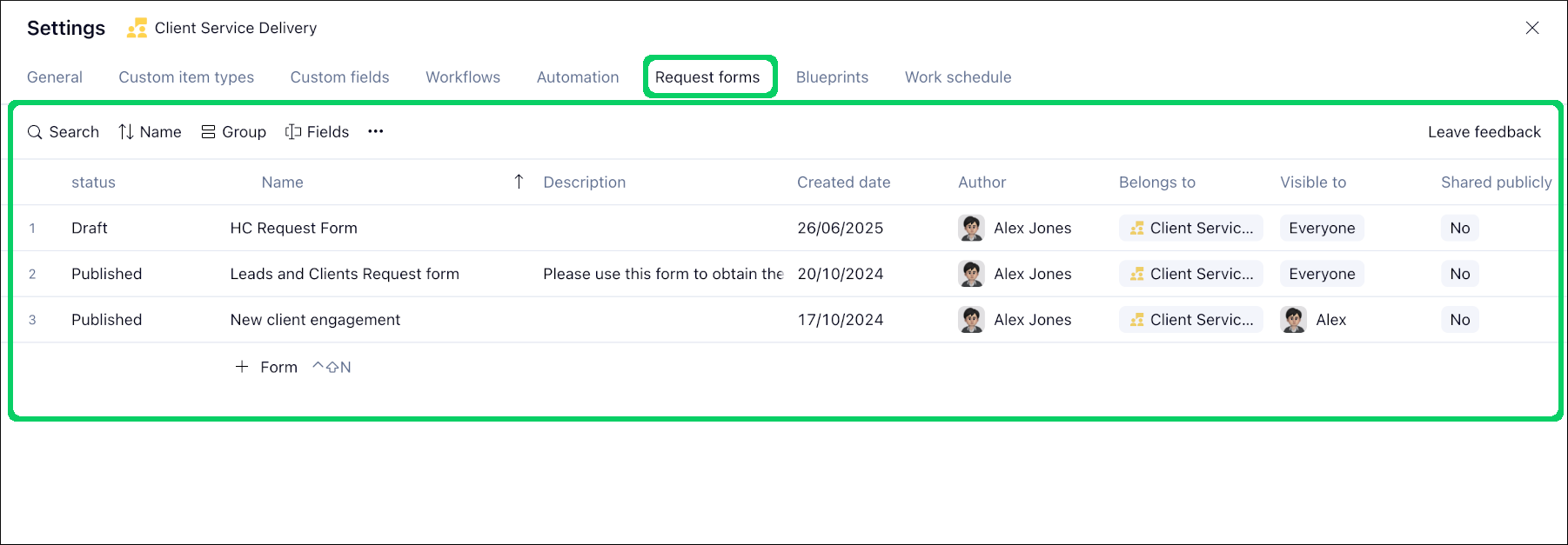 Request Forms in Wrike – Wrike Help Center