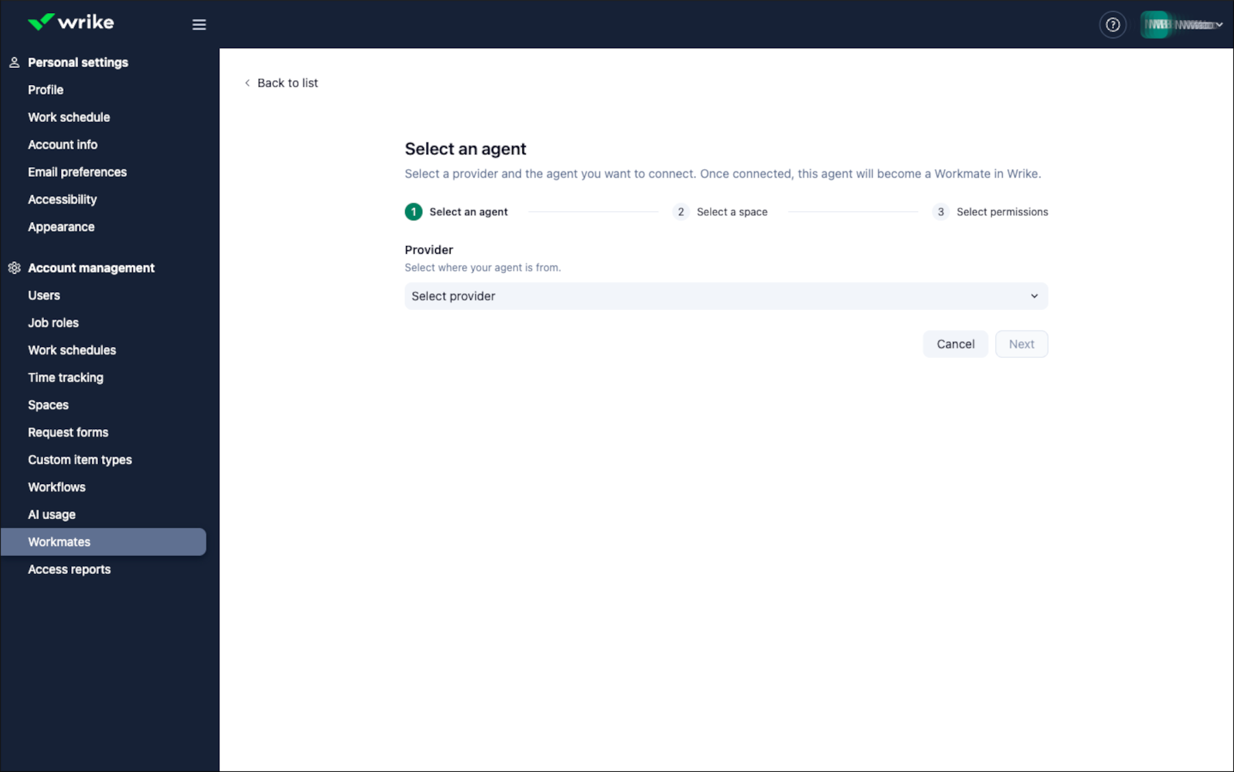 Connect Your agent to Wrike as a Workmate 1.png