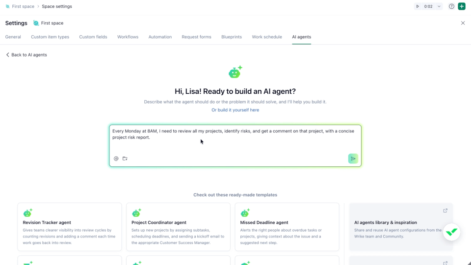 Redesign create agent.gif